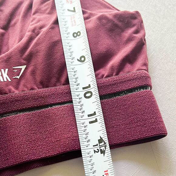 Gymshark Embody Sports Bra Dark Ruby Small Wide Adjustable Straps Discontinued - Picture 7 of 8
